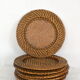 6 rattan and canning plate bottoms