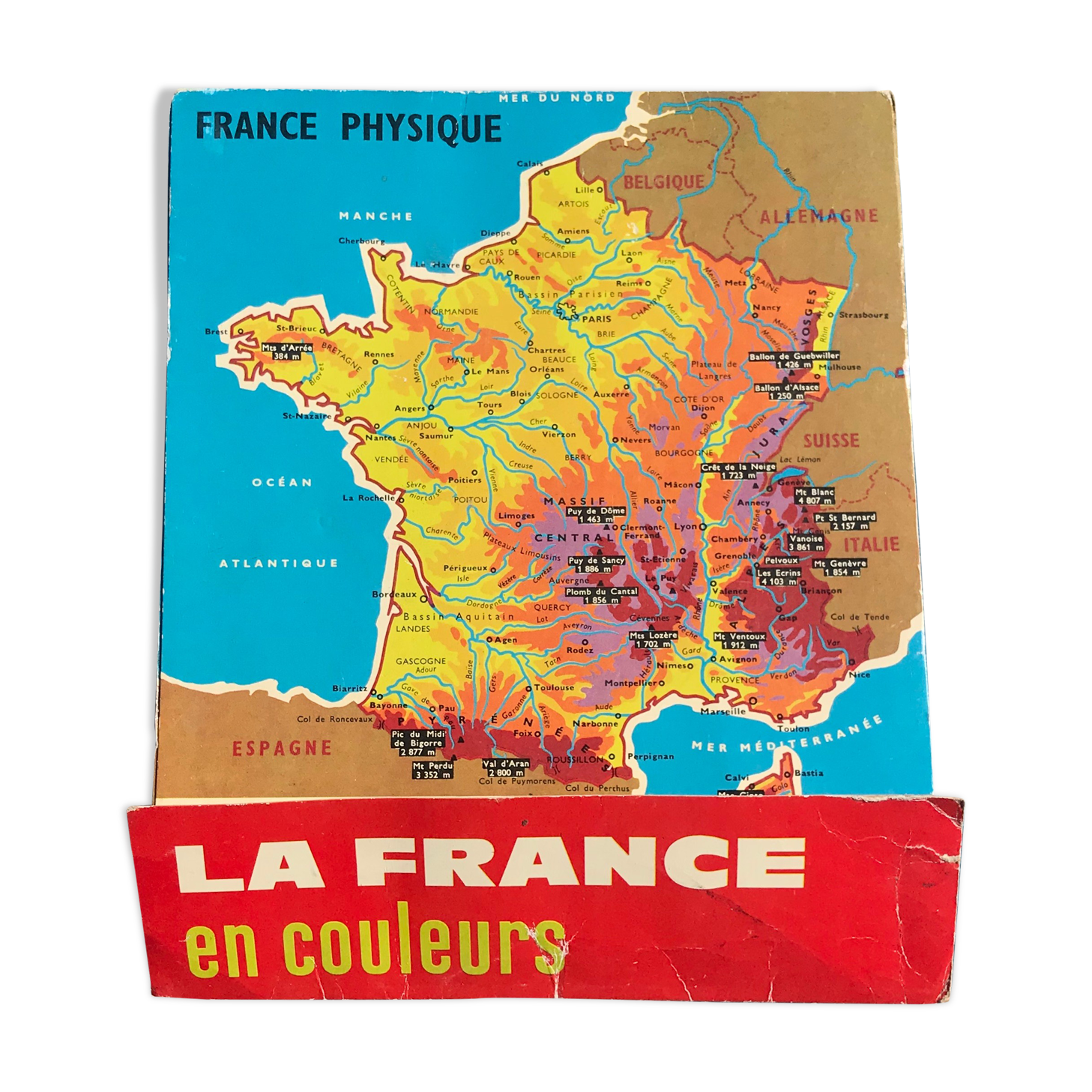 Map Of France in colour