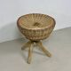Rattan stool – Vintage 1970s