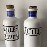 Biot earthenware oil bottle