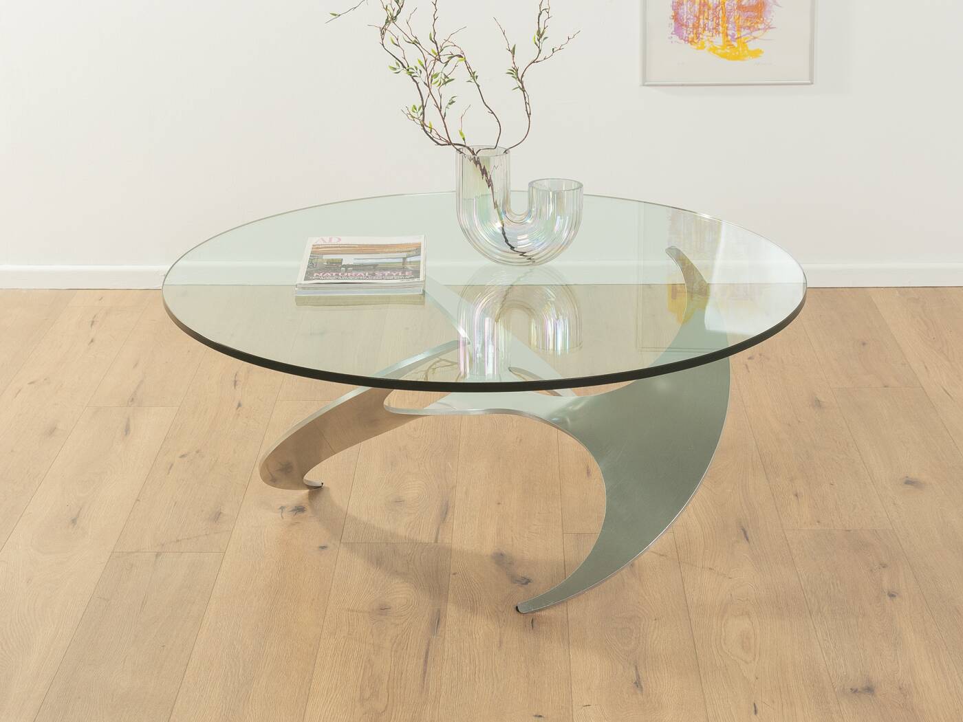 Propeller coffee table, Knut Hesterberg for Ronald Schmitt, vintage