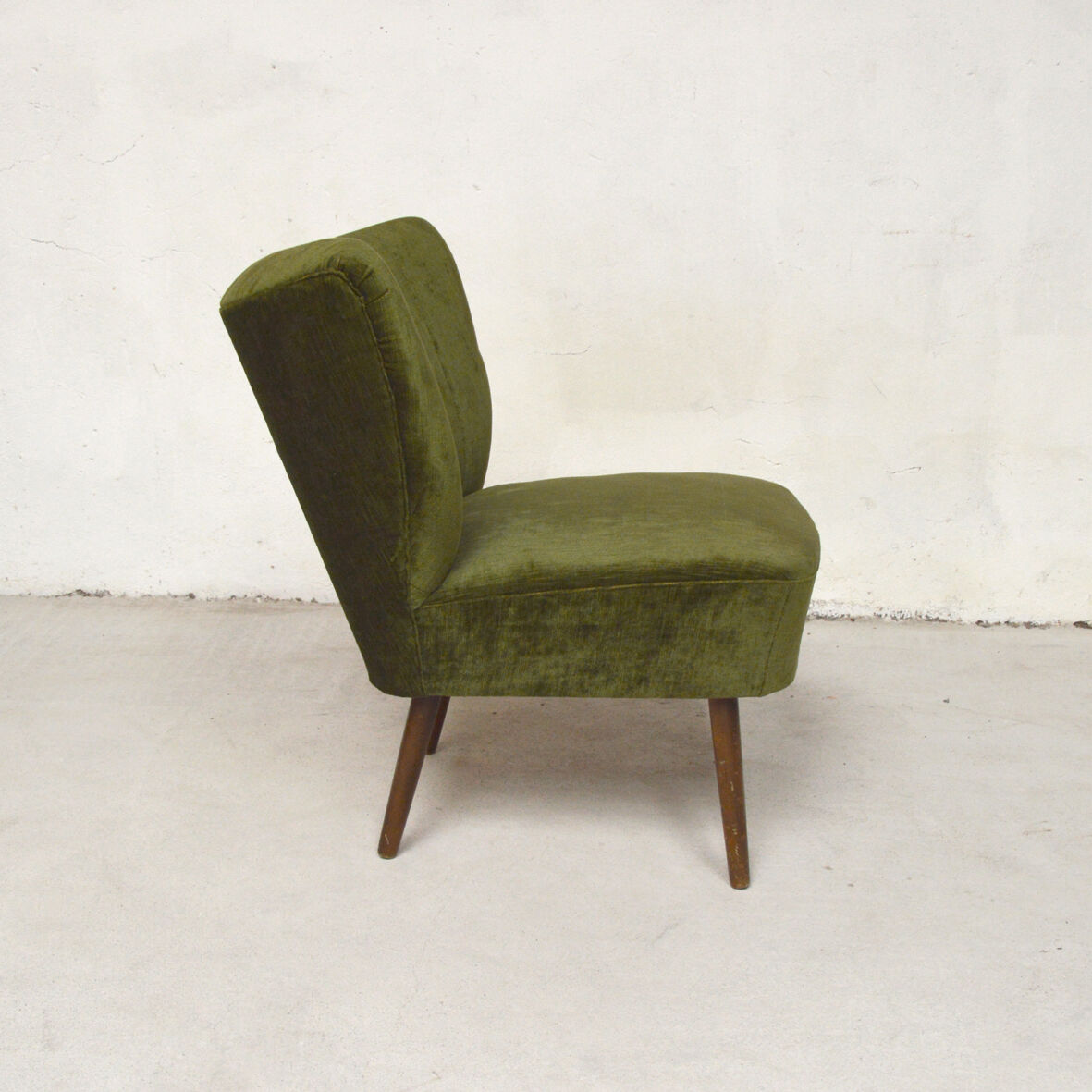 Velvet cocktail chair, 1960