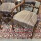 Série de 4 chaises + 2 fauteuils anglais en acajou fin XIXème