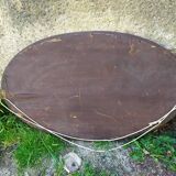 Beveled oval mirror 83x52cm