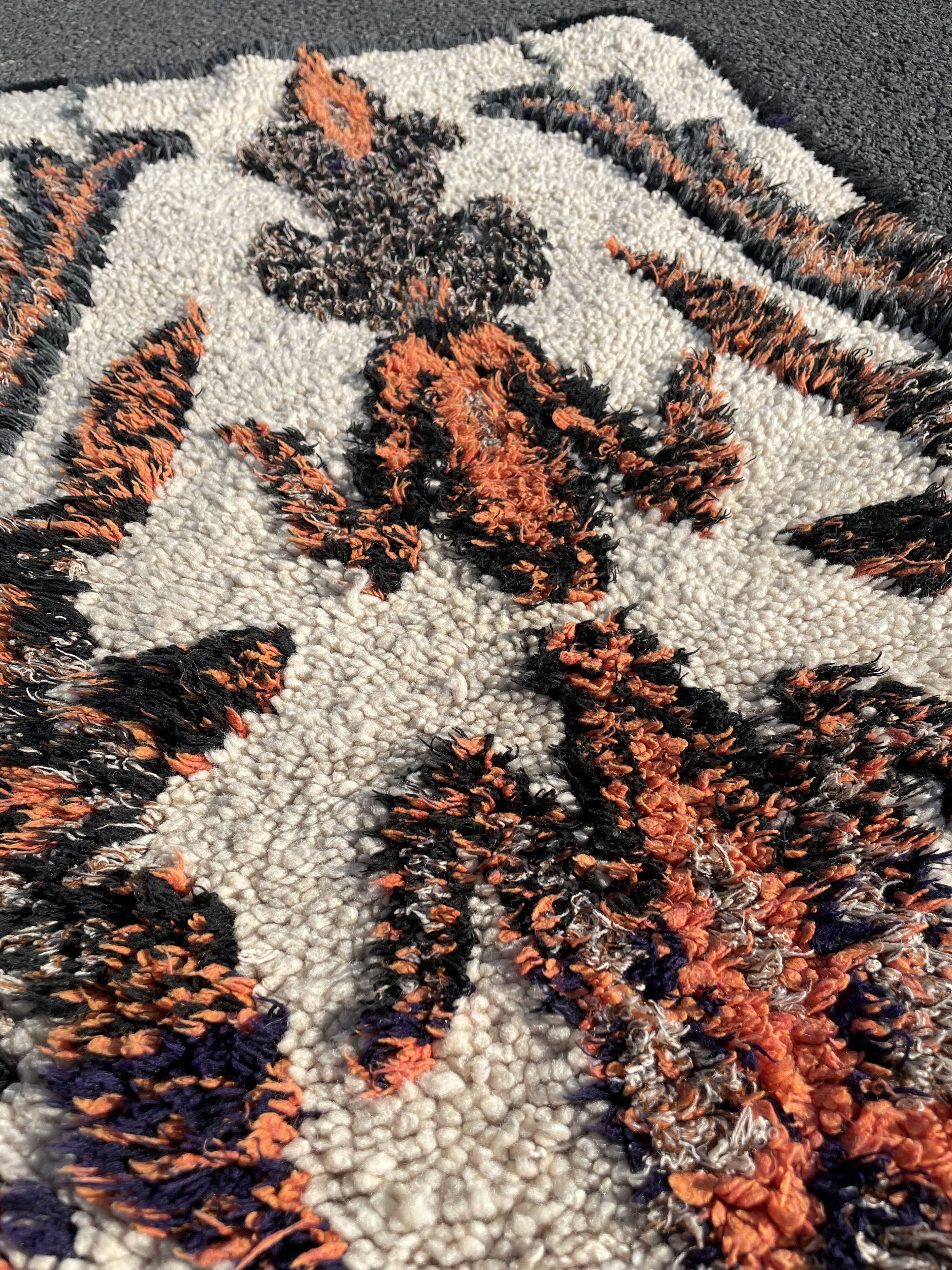 Azilal carpet from morocco 75x145 cm