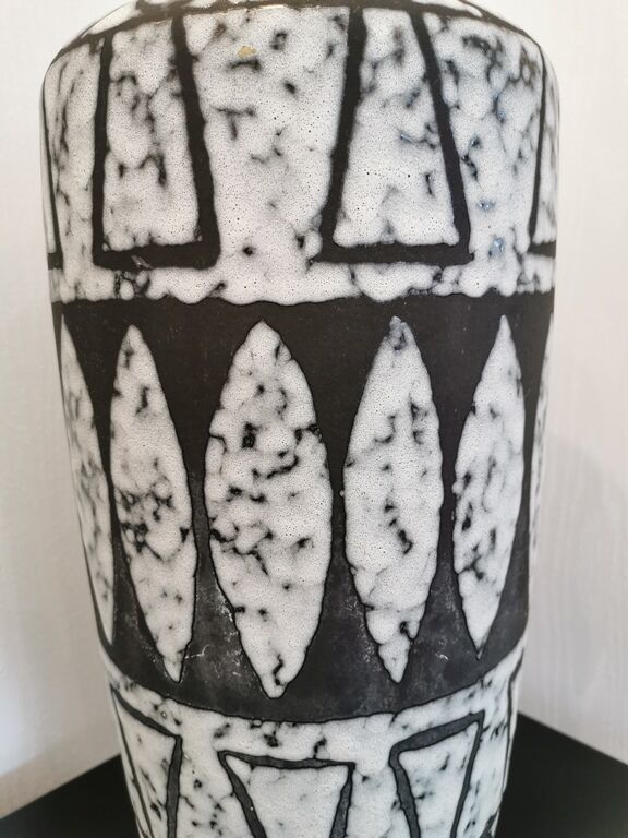 Vase Scheurich West Germany noir et blanc