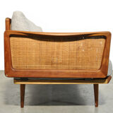 Teak 3-seater sofa by Peter Hvidt & Orla Mølgaard Nielsen for France & Daverkosen, Denmark 1953-1957