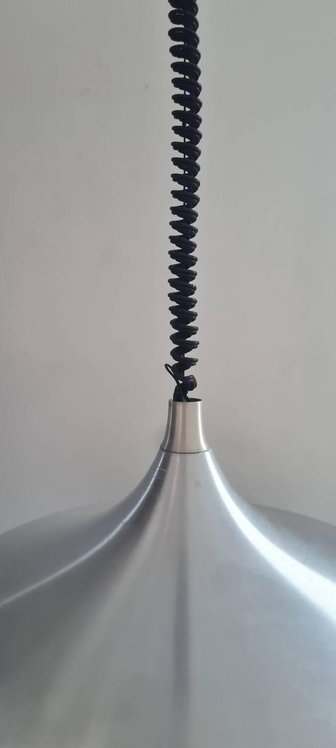 Brushed aluminum pendant light 1970