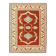 1970s Vintage Turkish Oushak Handmade Wool Cotton Orange Area Rug 173x230
