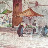 Watercolour signed Borgetto