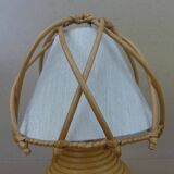 Louis SOGNOT rattan bedside lamp