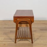 Table console en teck du milieu du siècle, Danemark, années 1970
