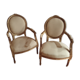 Lot de 2 Fauteuil Louis XV