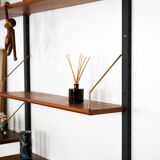 Teak modular shelving unit, Danish design, 1960s, designer: Poul Cadovius