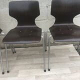 Set of 4 vintage chairs and Flottoto design