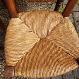 Set of 6 mulched wooden chairs
