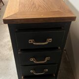 Old oak workshop drawer unit