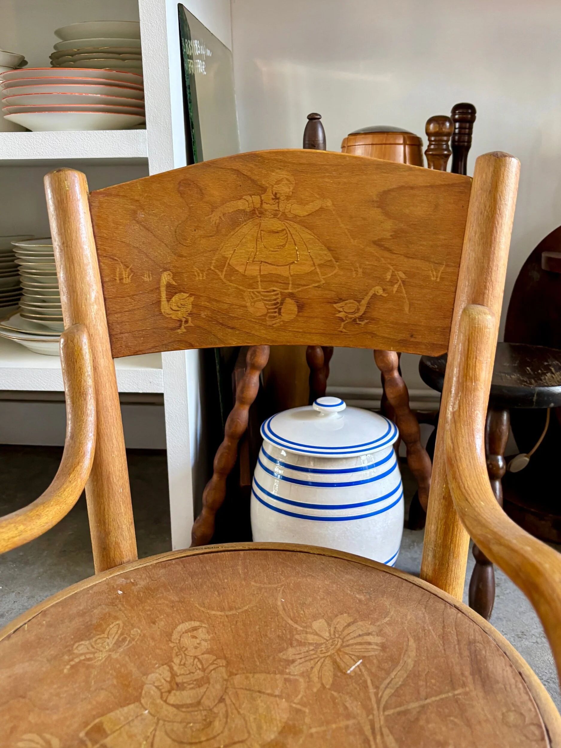 Fischel children's armchair in bent beech wood