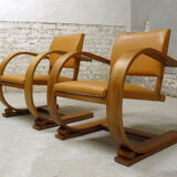 Pair of art deco armchairs