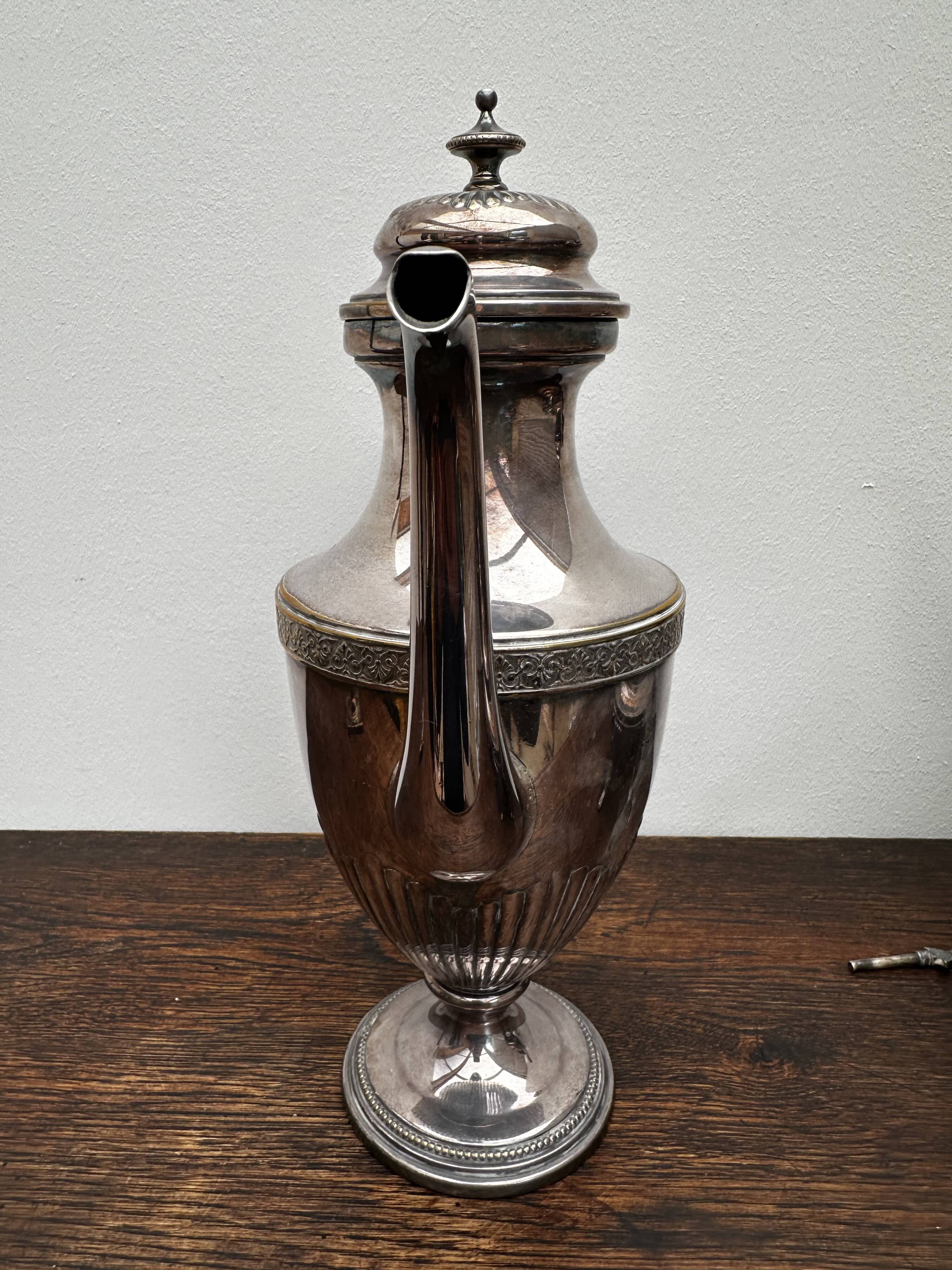Silver-plated tea and coffee service from the Art Nouveau period