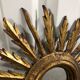 Mirror Sun wood Golden 1950