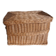 Panier en osier rotin grand coffre à jouets