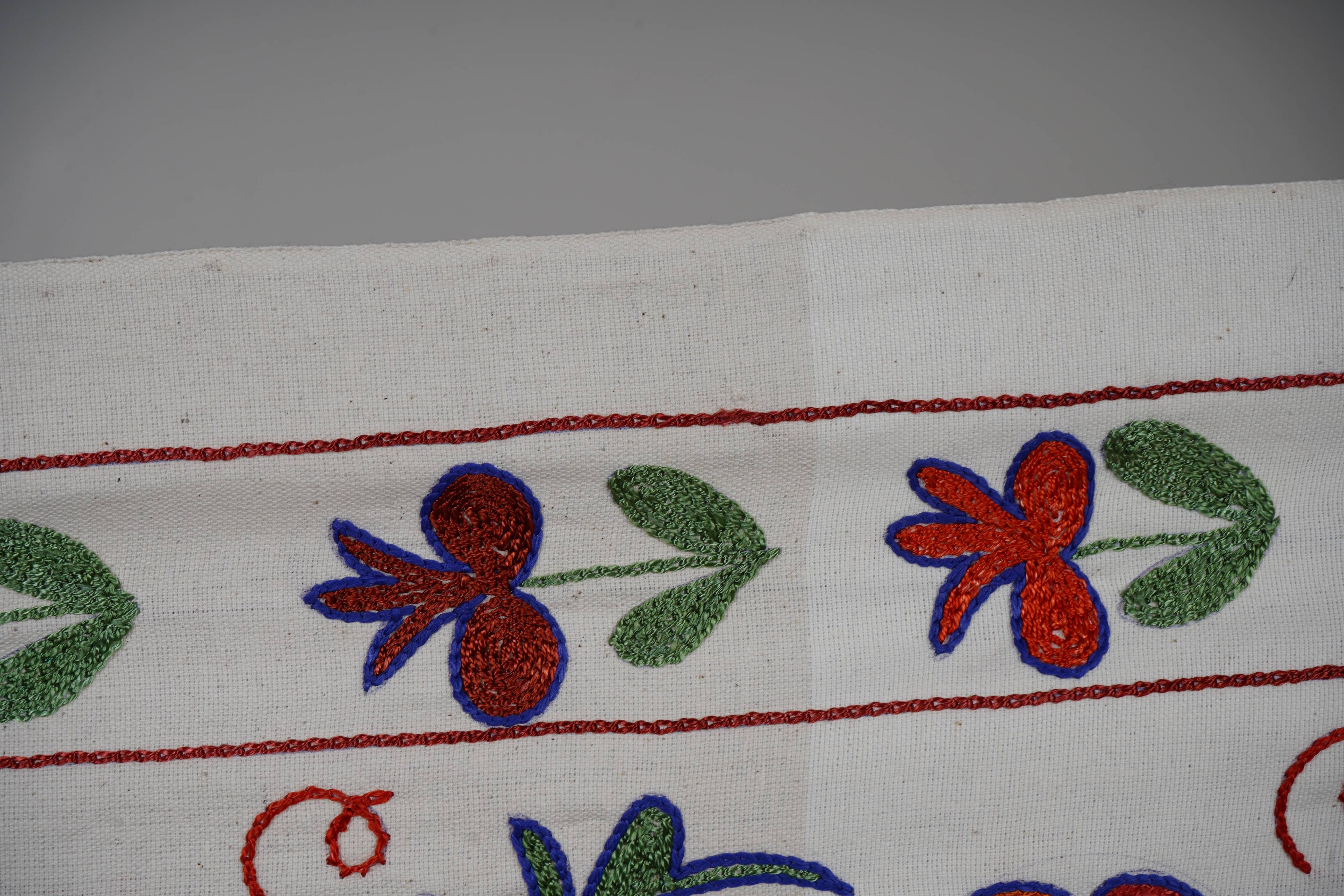 Hand-knotted rug, vintage Turkish rug 43x180 cm