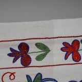 Hand-knotted rug, vintage Turkish rug 43x180 cm