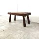 Solid wooden brutalist coffee table, 1960s