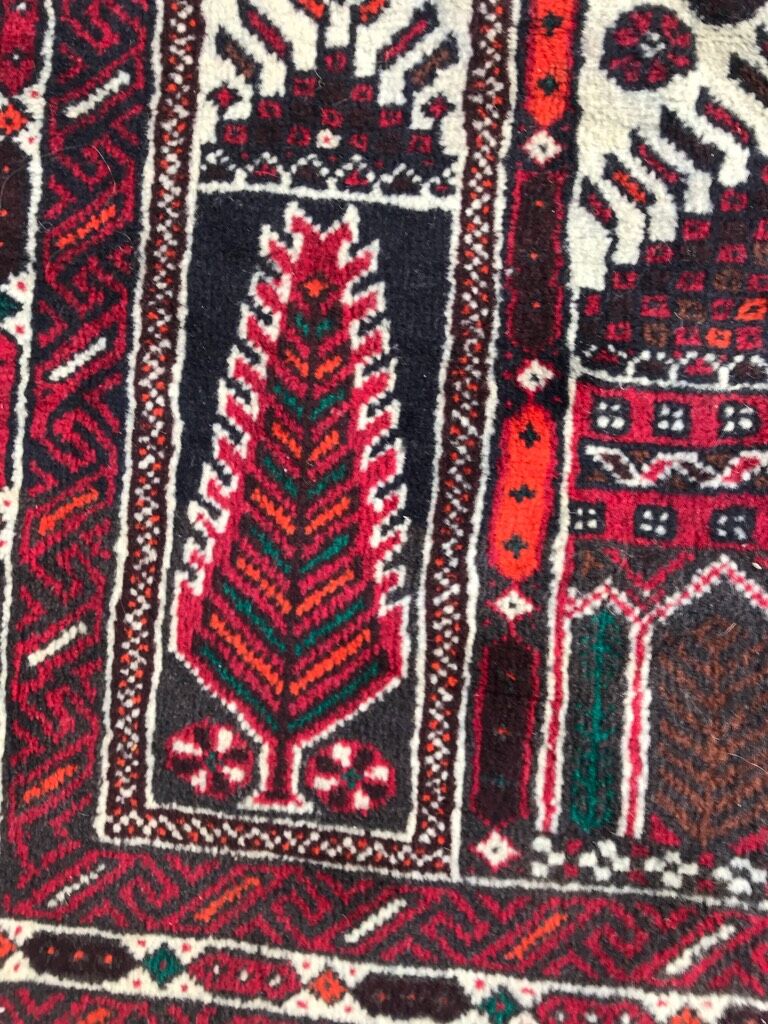 Tapis ancien beloutch afghan 102x187cm