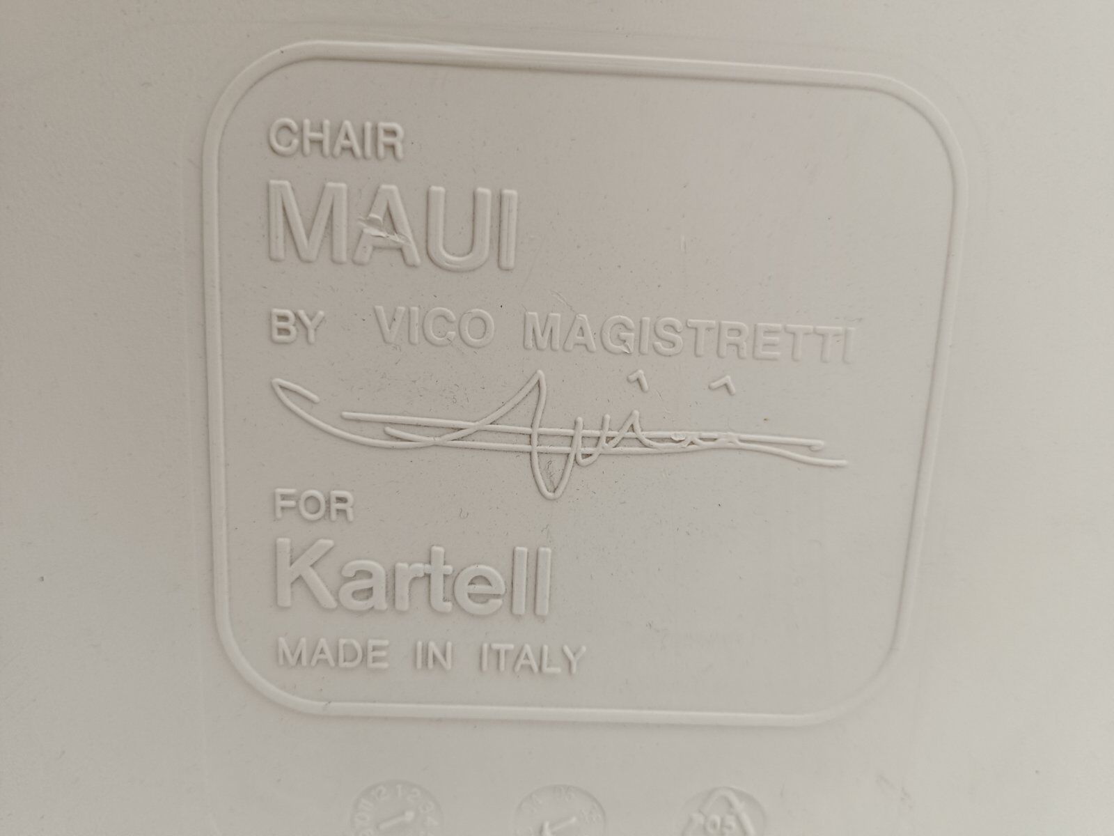 Maui chair by Vico Magistretti for Kartell