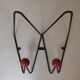 black metal wall coat rack Roger Feraud, 1960 - 1970