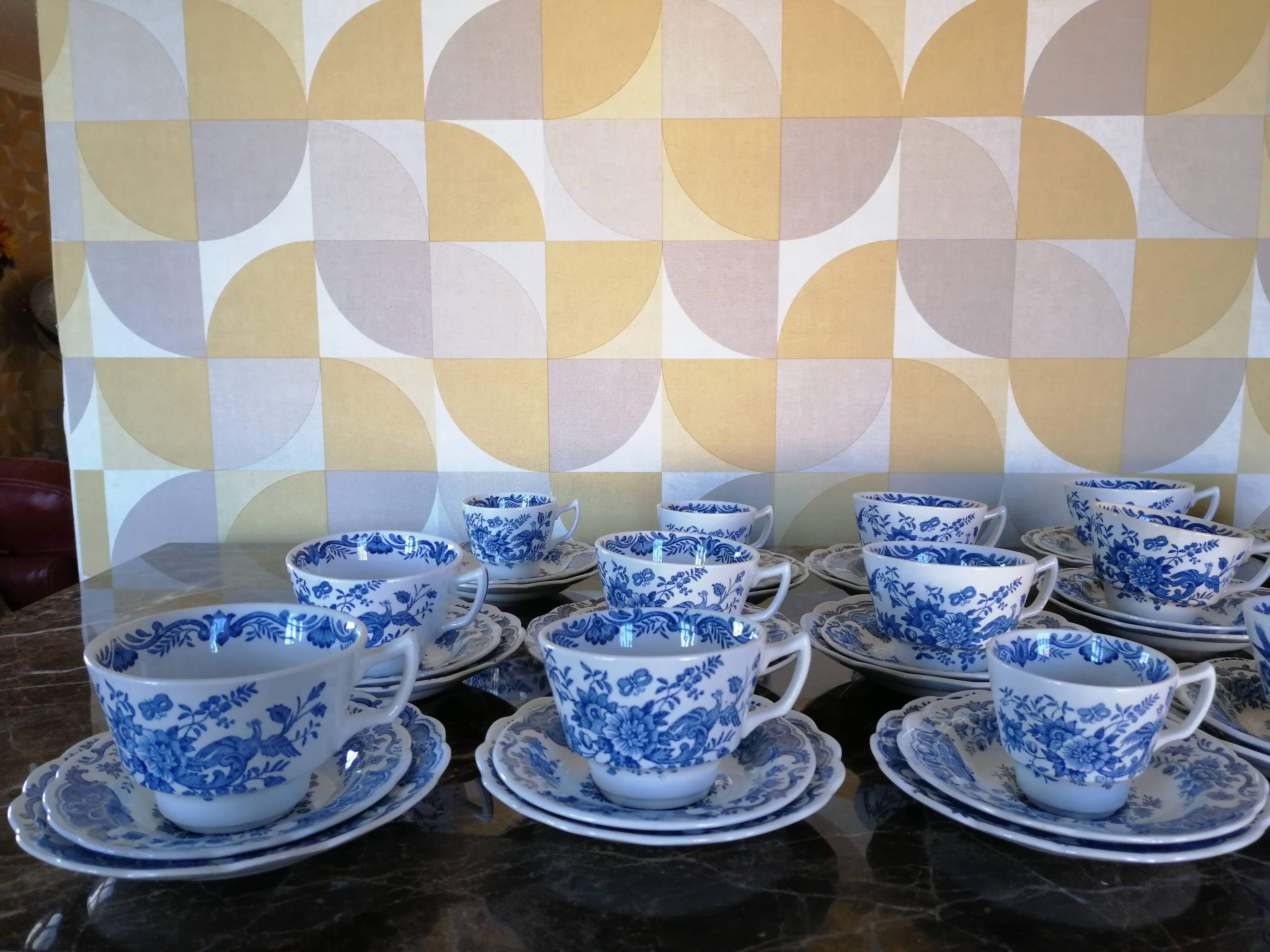 Ridgway Staffordshire England Tea Service