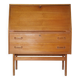Danish Design Teak Secretary Desk 1960s Office Cabinet, Model 68,