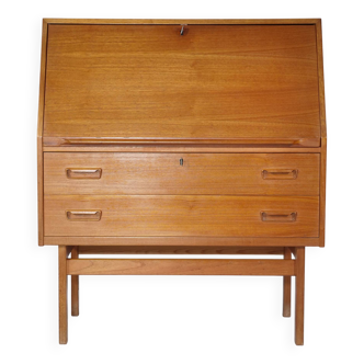 Secrétaire de bureau en teck de conception danoise des années 1960, modèle 68,