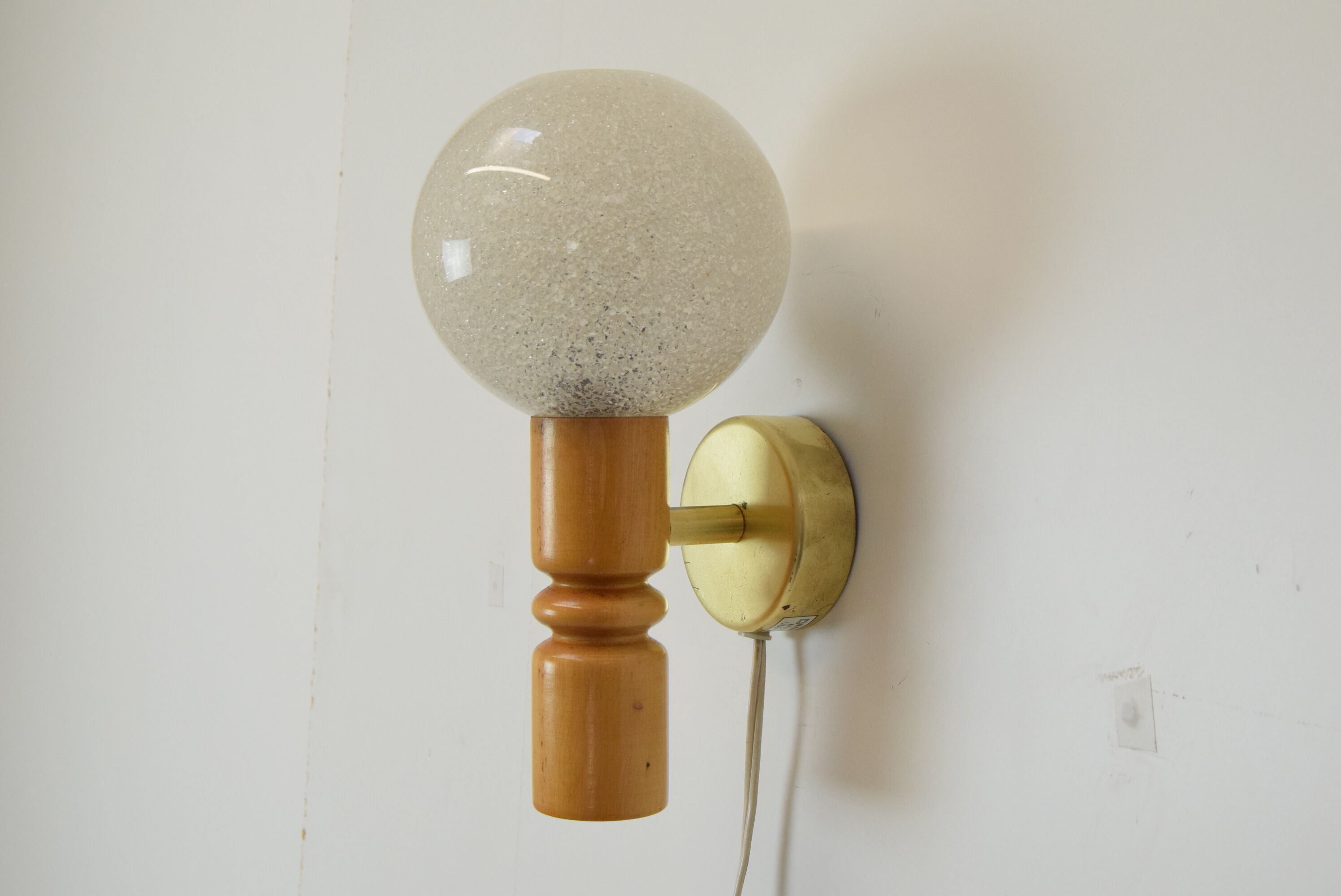 Mid-century wall lamp by Pokrok Zilina,1970's