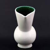 White ceramic pitcher by André Baud, Vallauris 1960s