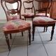 Set of 5 19th century cacahogany chairs