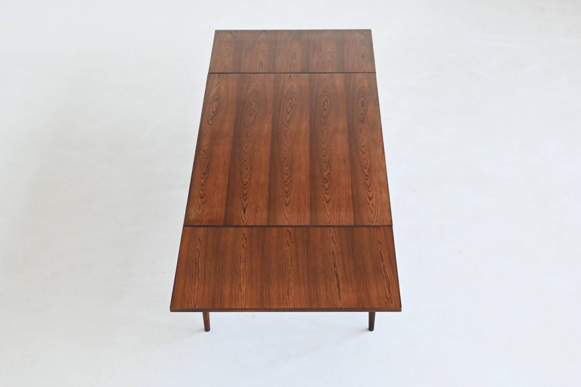 Niels Otto Moller large extendable dining table in rosewood Denmark 1960