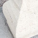 Lamp of the 70s in limestone