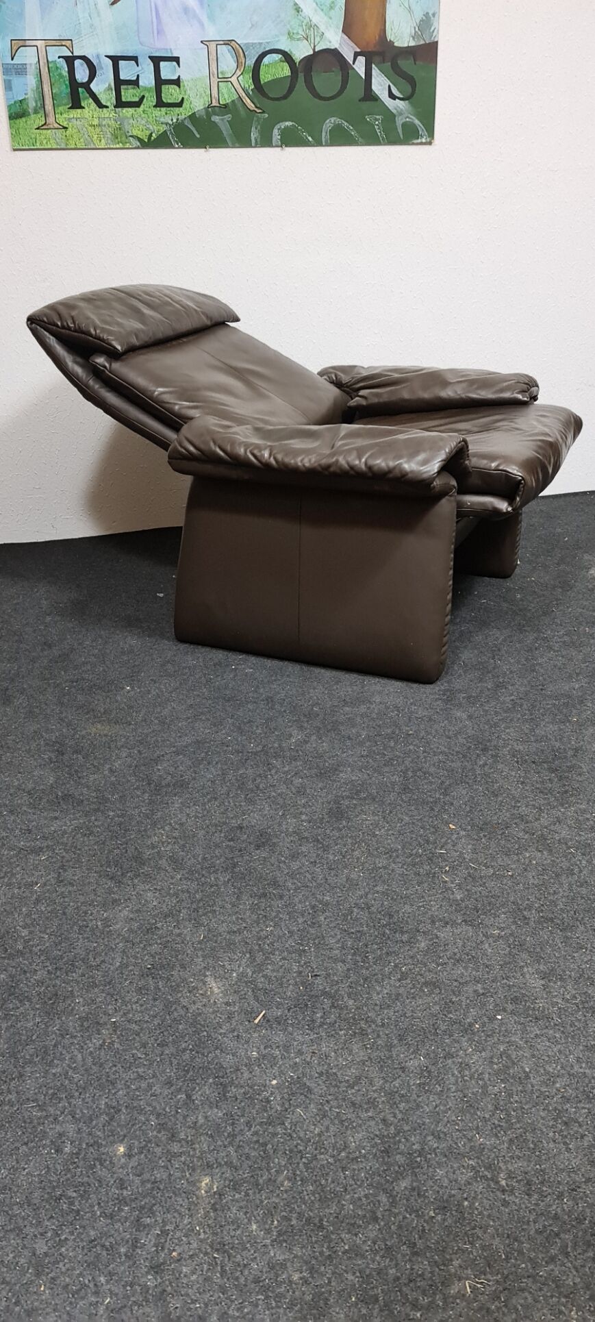 Vintage leather easy chair by Erpo