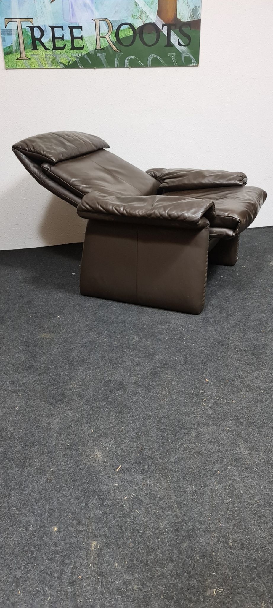 Vintage leather easy chair by Erpo