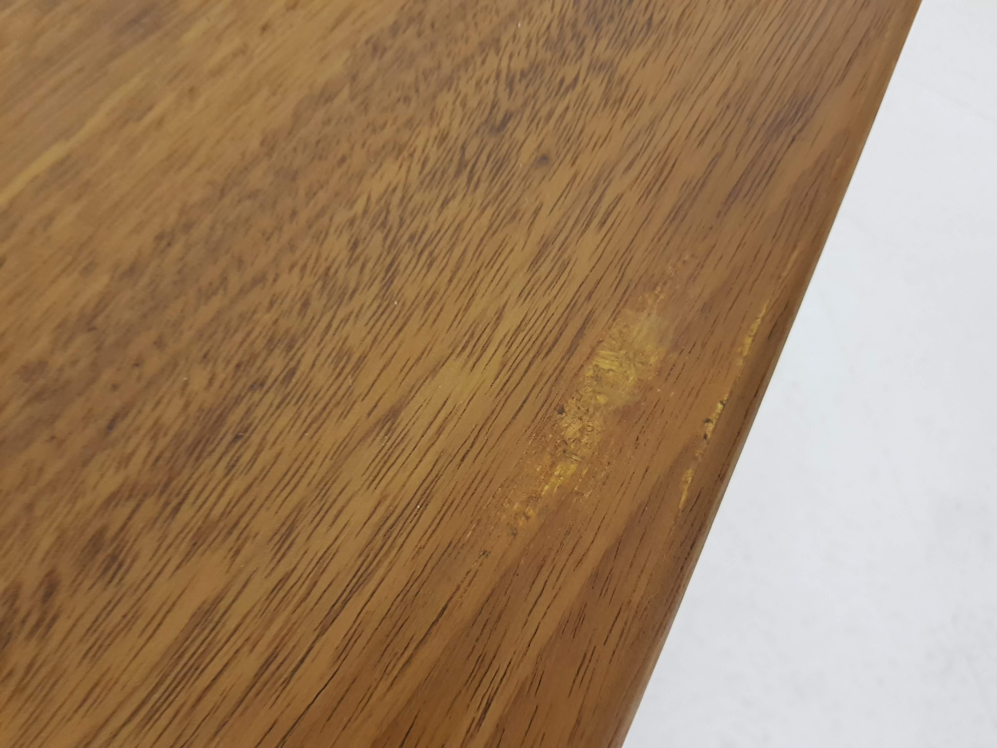 Scandinavian modern oak coffee table