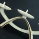 Mid century porcelain candle holder alka-kunst bavaria decor 'peking'