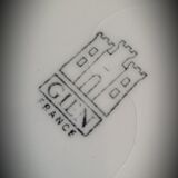 Set 5 flat plates Gien BP