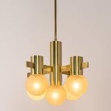 Sciolari chandelier in brass, Italy, 1960s.