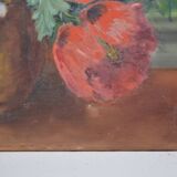 C. Steveniers - French School of the 20th century Still life with poppies. Oil on canvas signed