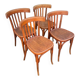 Lot de 4 Chaises bistrot vintage, chaise vintage, chaise de salle à manger - chaise bistrot vintage rétro