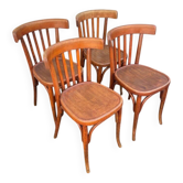 Lot de 4 Chaises bistrot vintage, chaise vintage, chaise de salle à manger - chaise bistrot vintage rétro
