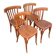 Lot de 4 Chaises bistrot vintage, chaise vintage, chaise de salle à manger - chaise bistrot vintage rétro